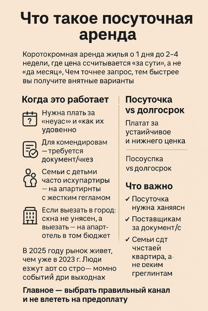 снять квартиру на сутки